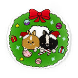 Santa Buns Vinyl Sticker by Fat Rabbit Farm